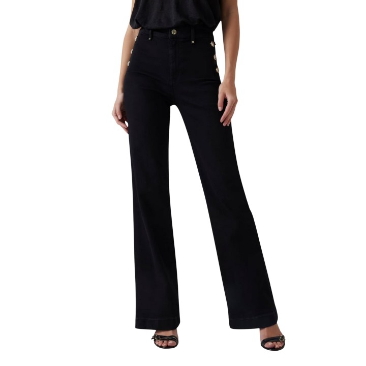 Guess New Faye Pant de mujer negro vista frontal