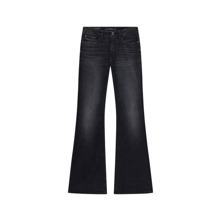 Guess vaqueros de mujer negros de denim vista frontal