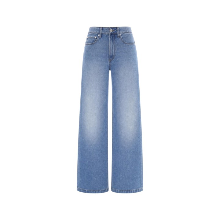 Guess vaqueros Bellagio para mujer en denim azul vista frontal del producto