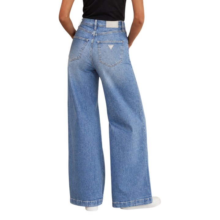 Guess vaqueros Bellagio para mujer en denim azul vista posterior
