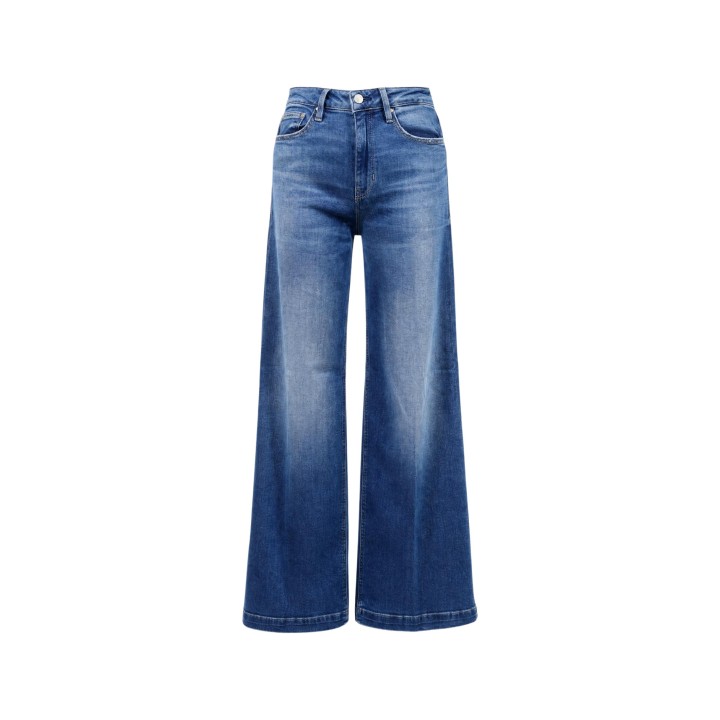 Vaqueros Guess Bellagio Chain Pocket W6YAJG D1355 de mujer en denim azul vista frontal