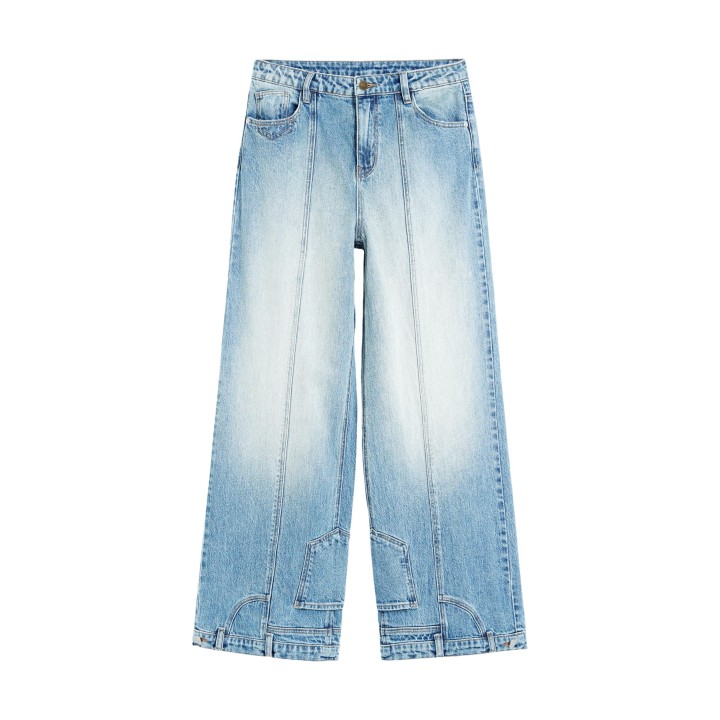 Desigual vaqueros de mujer en denim claro modelo 26WWDD17 vista frontal