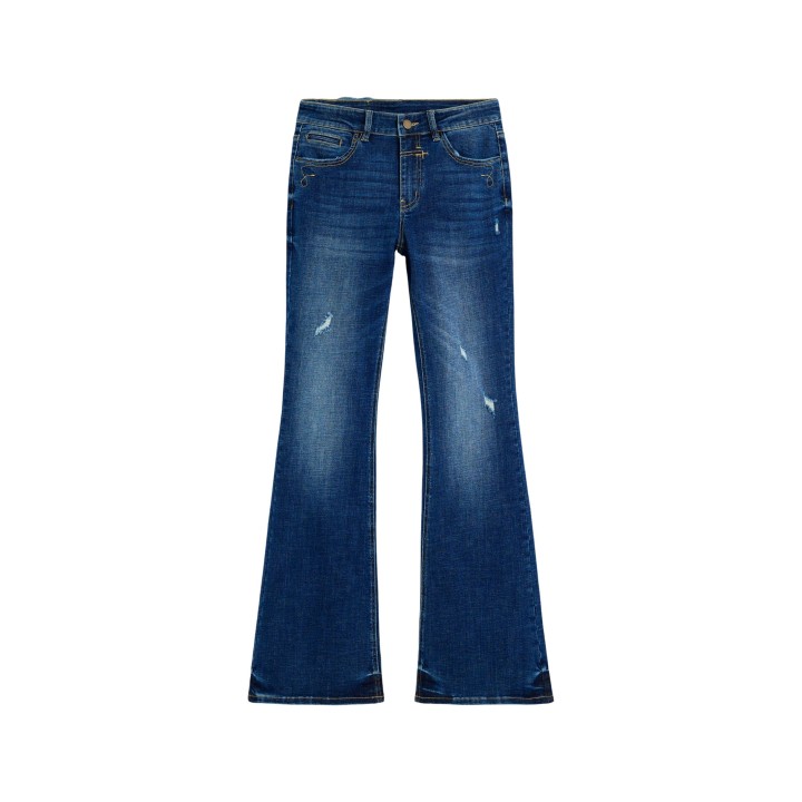 Vaqueros Desigual Lindsay para mujer en denim azul vista frontal del producto