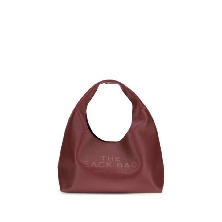 bolso saco de cuero burdeos para mujer Marc Jacobs vista frontal