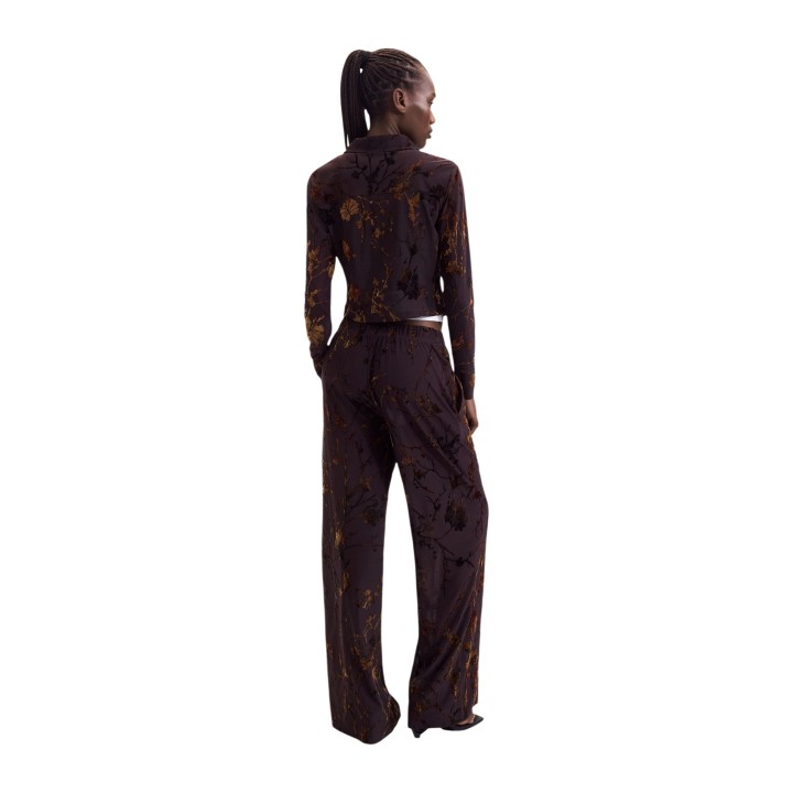 Desigual pantalón de mujer marrón PANT_BUCAREST 26WWPK03 vista posterior