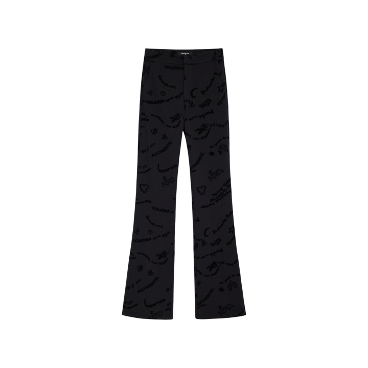 Desigual pantalón negro de mujer Michelle 26WWPW12 vista posterior