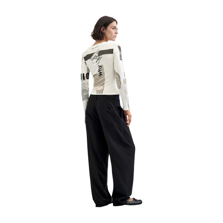 Desigual pantalón negro de mujer PANT_EXPRESS 26WWPW13 vista posterior