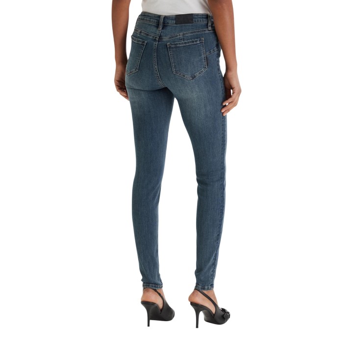 Armani Exchange vaqueros de mujer azul denim oscuro vista posterior