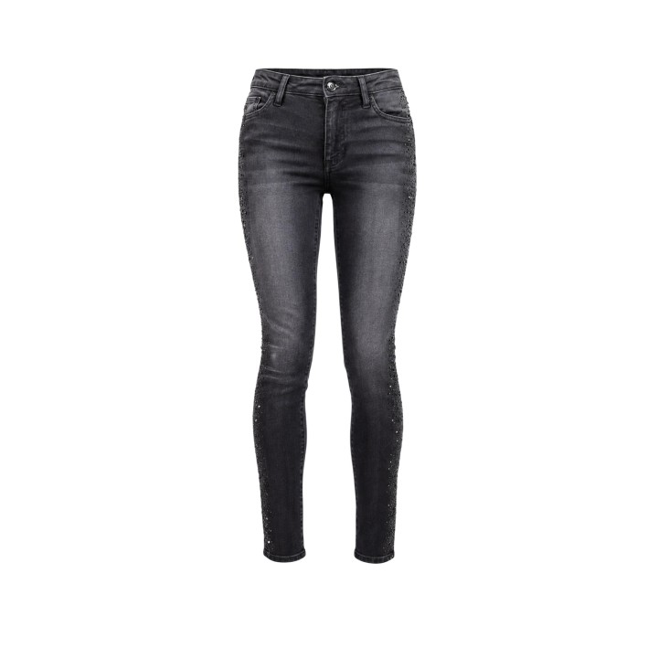 Armani Exchange pantalón vaquero negro de mujer vista frontal