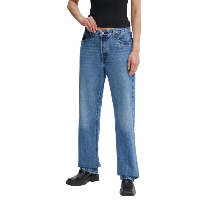 Levi's vaqueros de mujer azul denim vista frontal