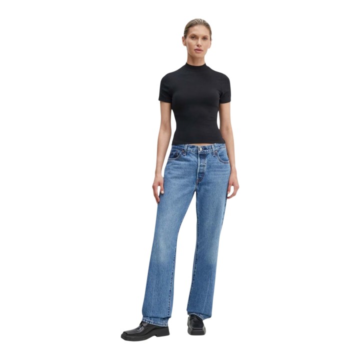 Levi's vaqueros de mujer azul denim vista frontal completa