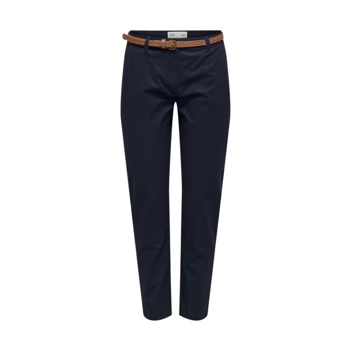 Jacqueline de Yong pantalón chino de mujer azul vista frontal
