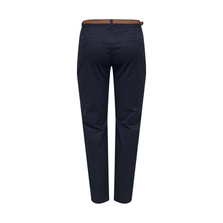 Jacqueline de Yong pantalón chino de mujer azul vista posterior