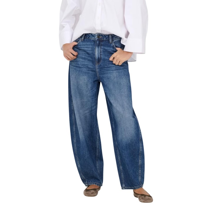 Jacqueline de Yong vaqueros de mujer en denim azul oscuro vista frontal