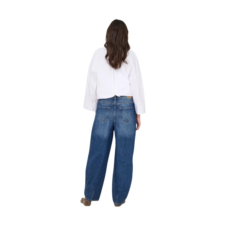 Jacqueline de Yong vaqueros de mujer en denim azul oscuro vista posterior