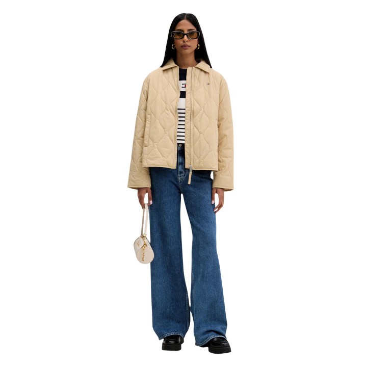 Vaqueros de mujer Tommy Hilfiger Jeans Claire HR Wide en denim azul vista tres cuartos