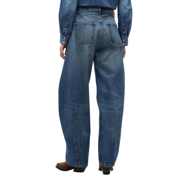 Vaqueros de mujer Tommy Hilfiger Jeans Ella Mid Barrel en denim vista posterior