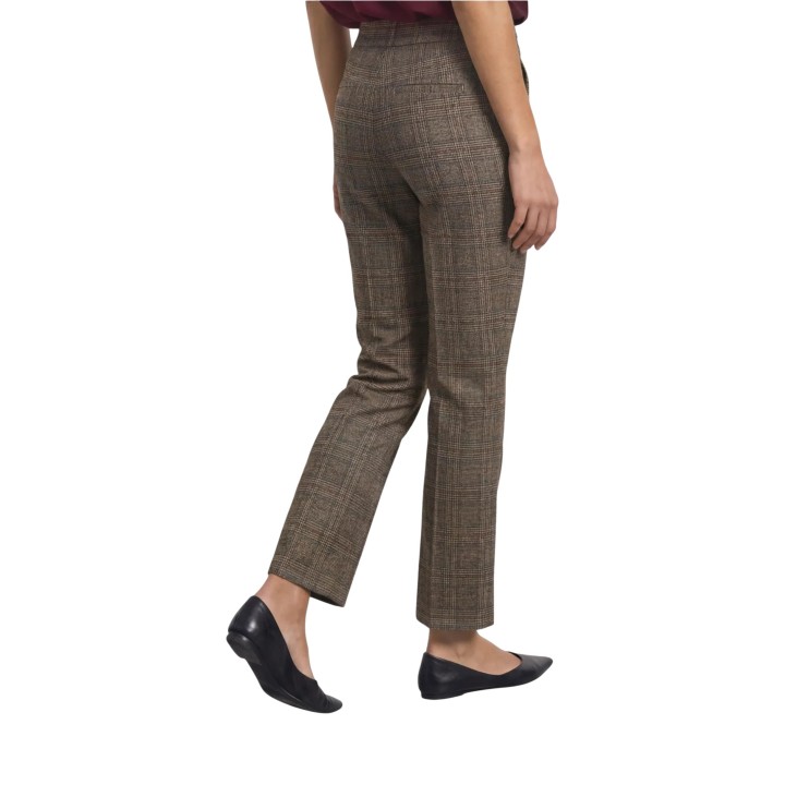 Street One pantalón de mujer marrón de cuadros Bonny MW L28 vista posterior
