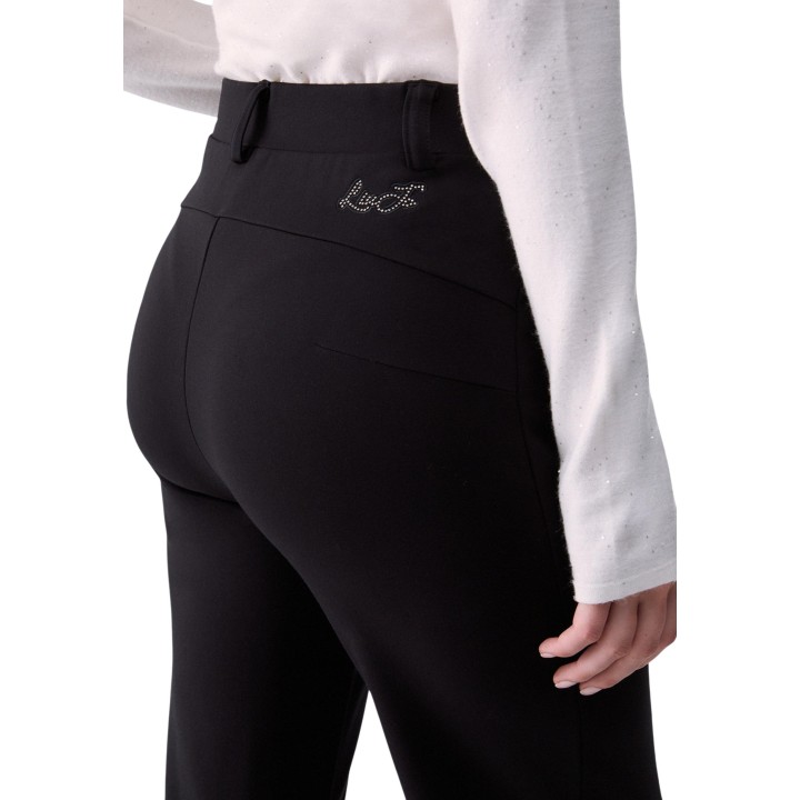 Detalle del pantalón negro de mujer Liu-Jo TF6019 J3970