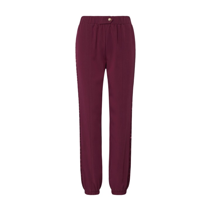 Pantalón Liu-Jo para mujer violeta TF6267 T700A en vista frontal