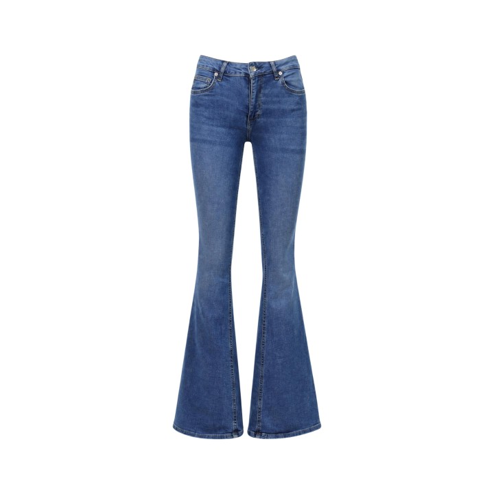 Liu-Jo vaqueros de mujer UF6015 D0357 en denim vista frontal del producto