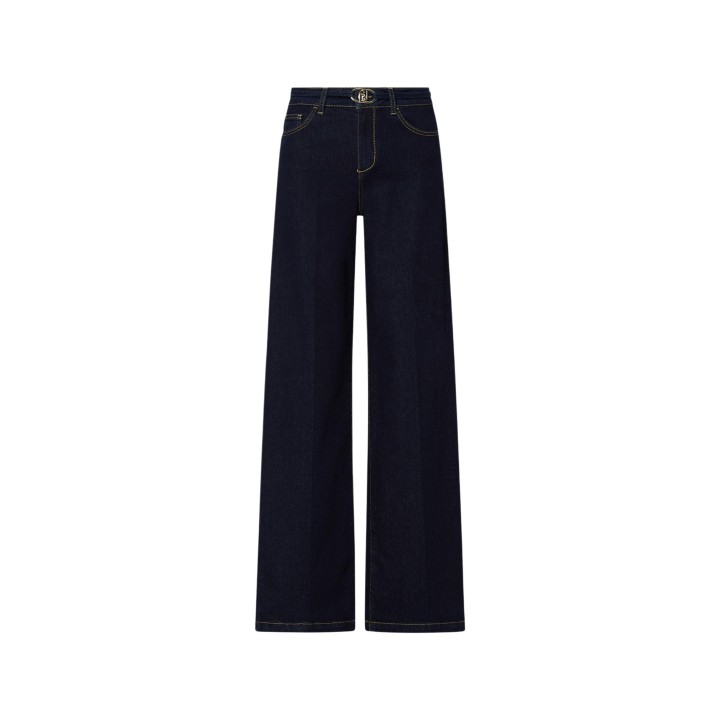 Liu-Jo pantalón vaquero de mujer azul marino vista frontal