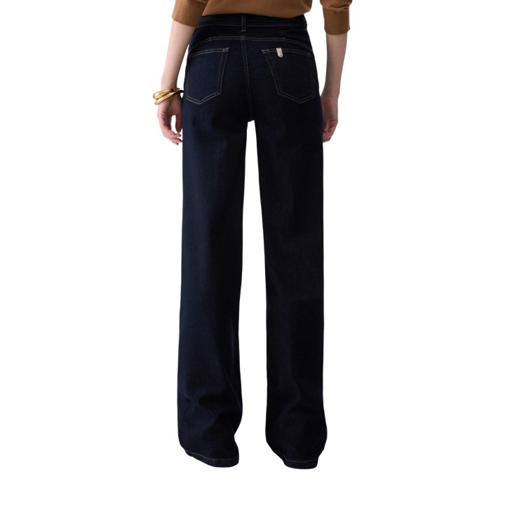 Liu-Jo pantalón vaquero de mujer azul marino vista posterior