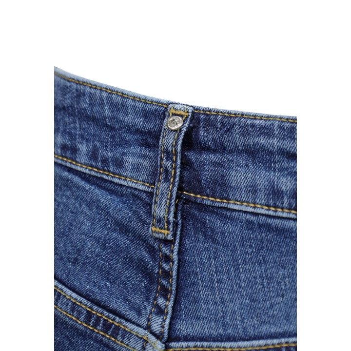 Liu-Jo vaqueros de mujer UF6225 D0360 en denim azul detalle de cinturilla y trabilla