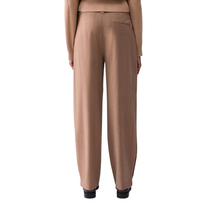 Pantalón de mujer Liu-Jo WF6087 T732A beige oscuro vista posterior