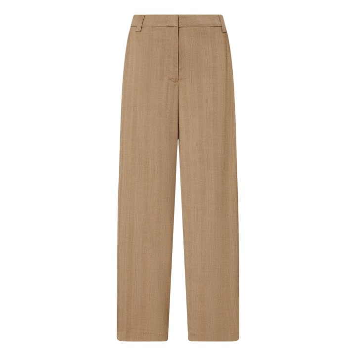 Pantalón de mujer Liu-Jo WF6087 T732A beige oscuro vista frontal