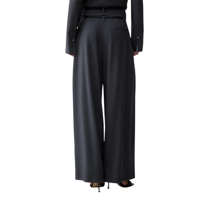 Pantalón de mujer Liu-Jo WF6309 T743A gris oscuro vista posterior