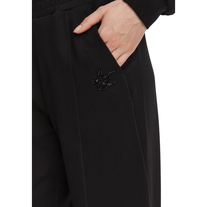 Detalle del pantalón deportivo negro de mujer Liu-Jo TF6213 J3958