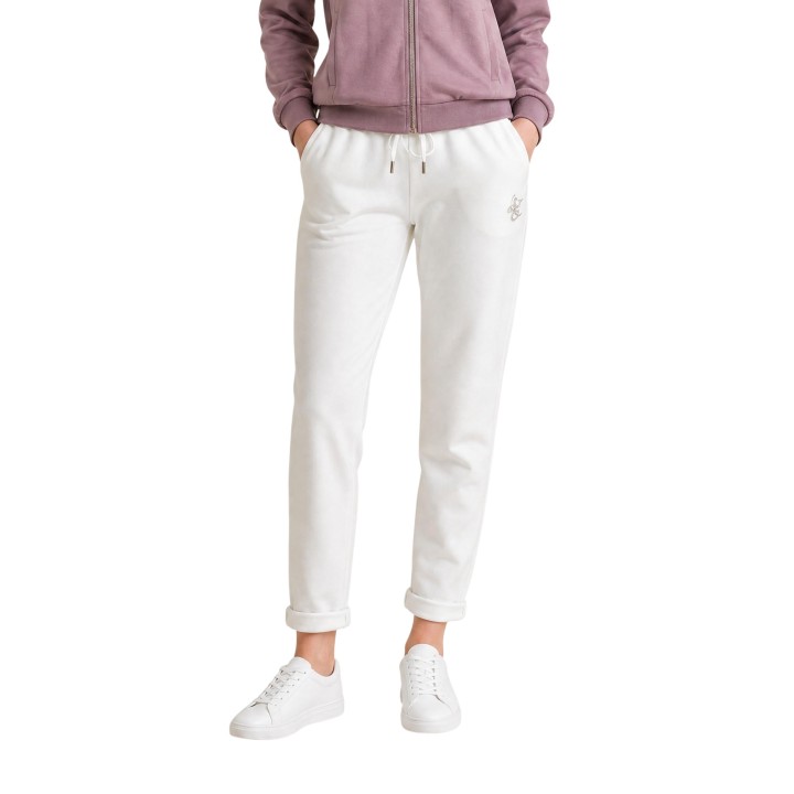 Liu-Jo pantalón de mujer blanco de jersey vista frontal