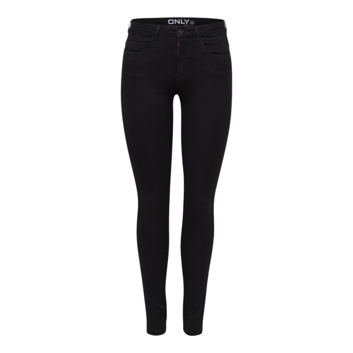 Only vaqueros skinny de mujer negros vista frontal