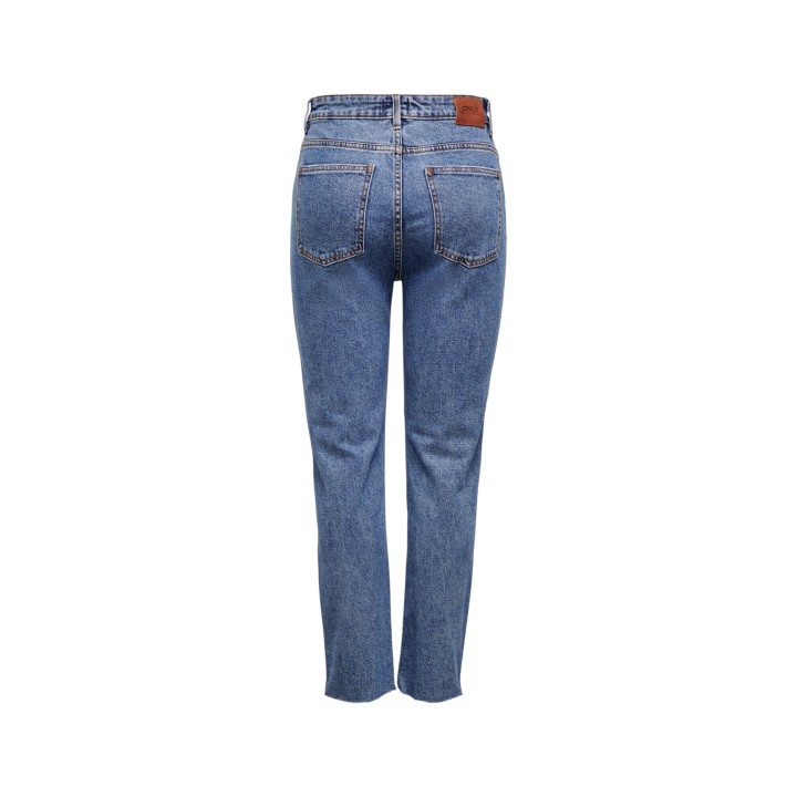 Only vaqueros de mujer en denim azul oscuro vista posterior