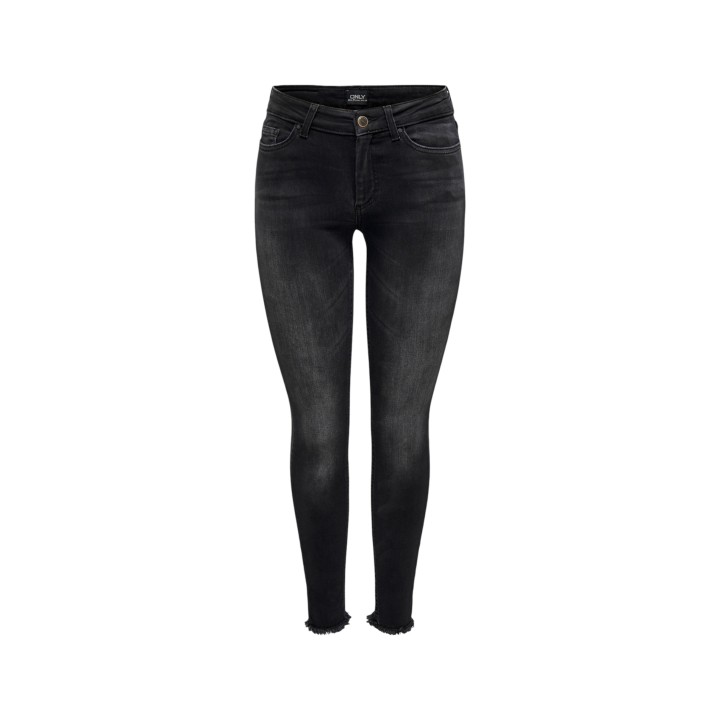 Vaqueros skinny Only para mujer en denim negro vista frontal