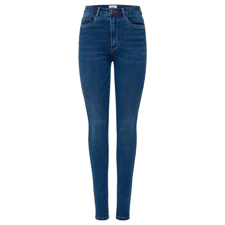 Vaqueros Only de mujer en denim azul oscuro vista frontal