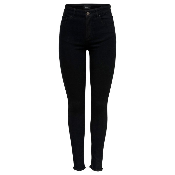 Vaqueros de mujer Only 15167313 negros de denim vista frontal