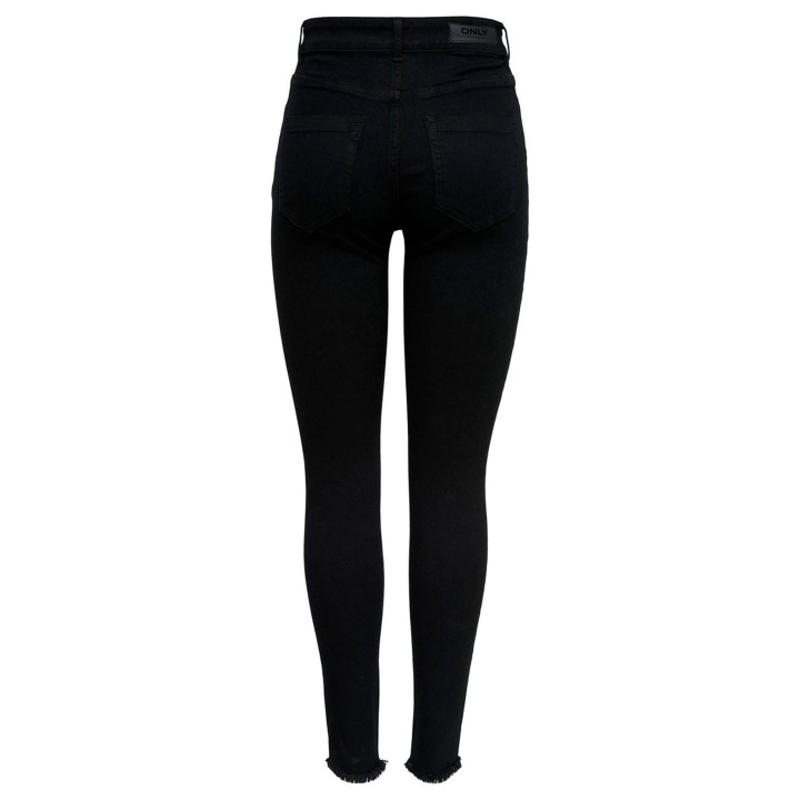 Vaqueros de mujer Only 15167313 negros de denim vista posterior