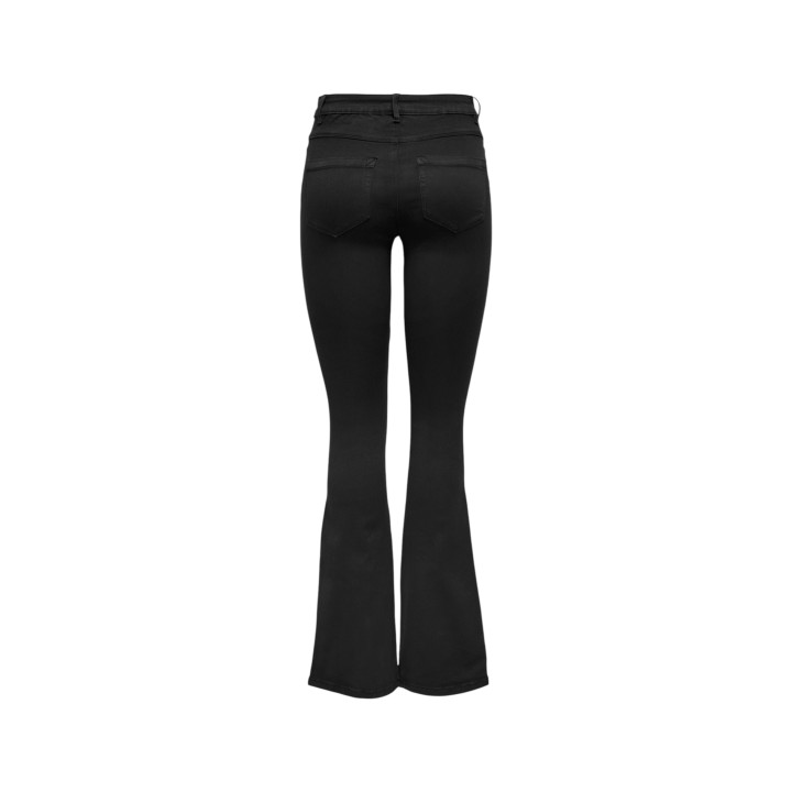 Only vaqueros de mujer negros 15163338 vista posterior