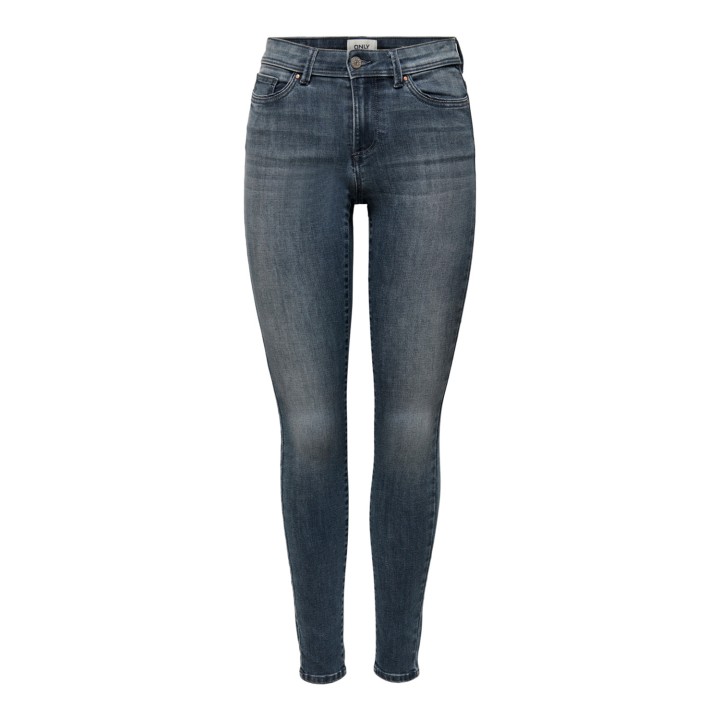 Vaqueros skinny de mujer Only en denim azul oscuro vista frontal