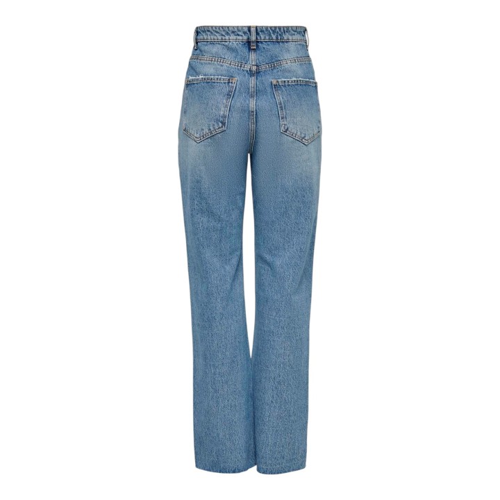Only vaqueros de mujer en denim azul claro vista posterior