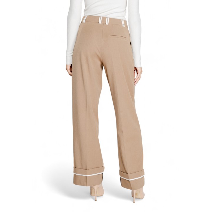 Only pantalón de mujer marrón Onlsulajma Life vista posterior