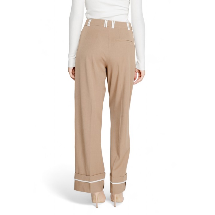 Only pantalón de mujer marrón Onlsulajma Life vista posterior