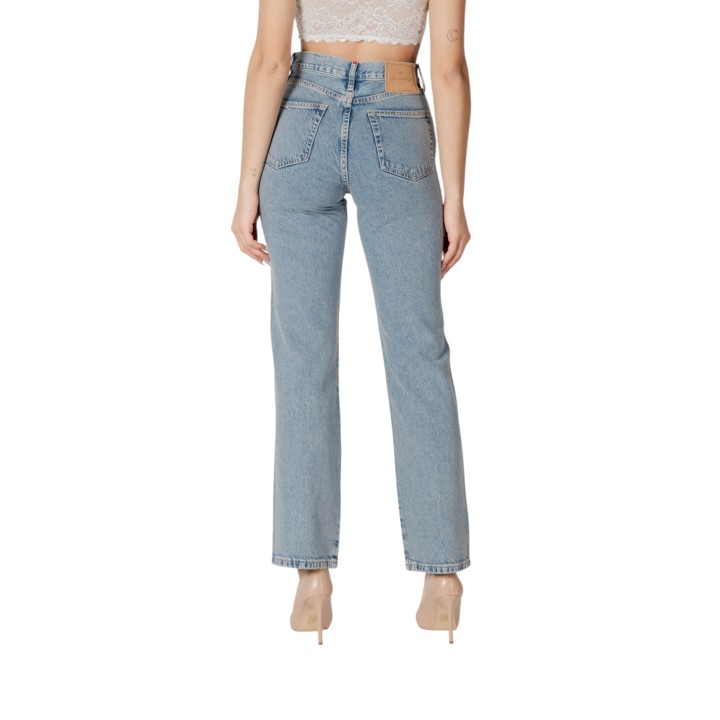 Only vaqueros de mujer Riley Crys 15341019 en denim azul claro vista posterior
