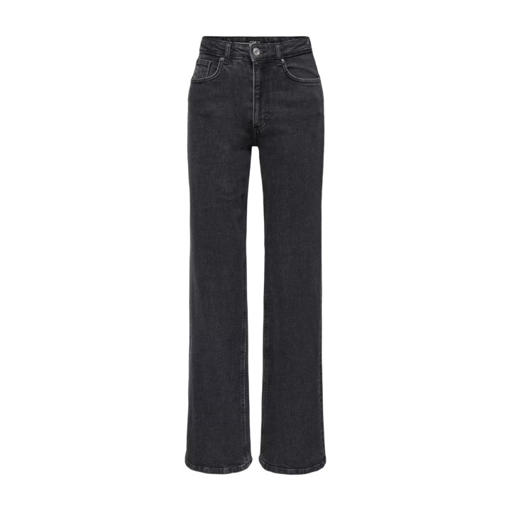 Only vaqueros de mujer negros de corte ancho vista frontal