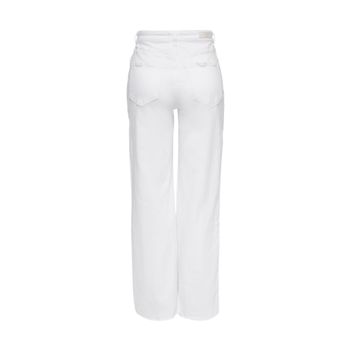 Only vaqueros de mujer blancos de denim vista posterior