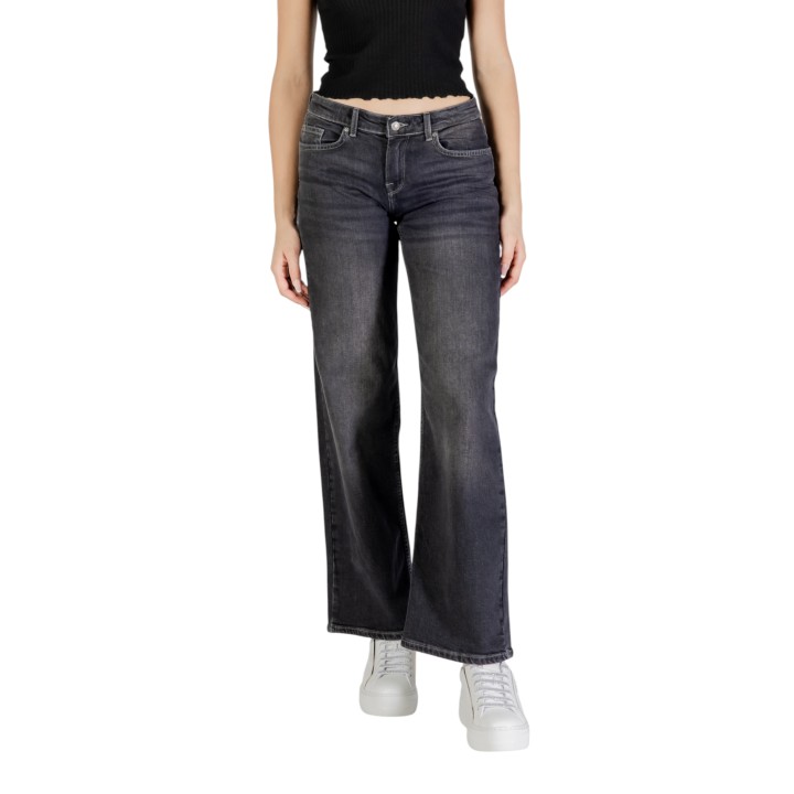 Only vaqueros de mujer negros de denim ONLJUDY-O vista frontal