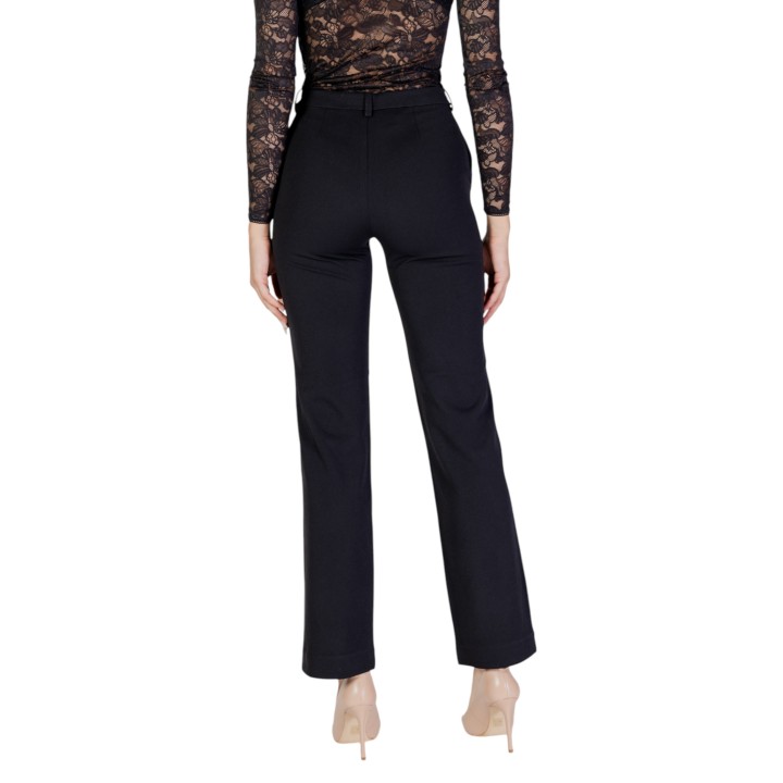 Only pantalón de mujer negro Onlraffy-YO Life Mid vista posterior