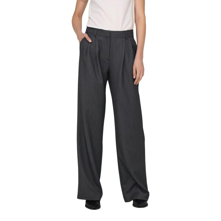 Pantalón Only de mujer gris oscuro vista frontal